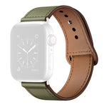 Pulseira Substituta de Couro para Apple Watch Series, 7 45mm / 6&SE&5&4 44mm / 3&2&1 42mm, 7 41mm / 6&SE&5&4 40mm / 3&2&1 38mm