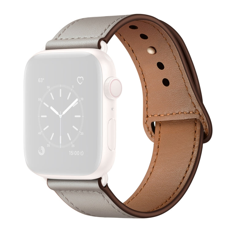 Pulseira Substituta de Couro para Apple Watch Series, 7 45mm / 6&SE&5&4 44mm / 3&2&1 42mm, 7 41mm / 6&SE&5&4 40mm / 3&2&1 38mm