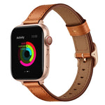 Pulseira de Relógio em Pele 14mm Para Apple Watch Series, 7 41mm / 6&SE&5&4 40mm / 3&2&1 38mm, 7 45mm / 6&SE&5&4 44mm / 3&2&1 42mm