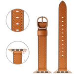 Pulseira de Relógio em Pele 14mm Para Apple Watch Series, 7 41mm / 6&SE&5&4 40mm / 3&2&1 38mm, 7 45mm / 6&SE&5&4 44mm / 3&2&1 42mm