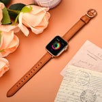 Pulseira de Relógio em Pele 14mm Para Apple Watch Series, 7 41mm / 6&SE&5&4 40mm / 3&2&1 38mm, 7 45mm / 6&SE&5&4 44mm / 3&2&1 42mm