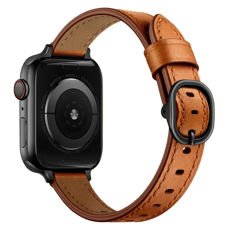 Pulseira de Relógio em Pele 14mm Para Apple Watch Series, 7 41mm / 6&SE&5&4 40mm / 3&2&1 38mm, 7 45mm / 6&SE&5&4 44mm / 3&2&1 42mm