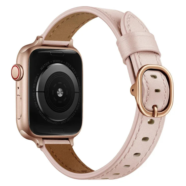 Pulseira de Relógio em Pele 14mm Para Apple Watch Series, 7 41mm / 6&SE&5&4 40mm / 3&2&1 38mm, 7 45mm / 6&SE&5&4 44mm / 3&2&1 42mm