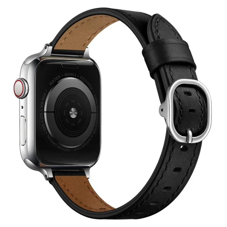 Pulseira de Relógio em Pele 14mm Para Apple Watch Series, 7 41mm / 6&SE&5&4 40mm / 3&2&1 38mm, 7 45mm / 6&SE&5&4 44mm / 3&2&1 42mm