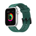 Pulseira de Substituição com Textura de Fibra de Carbono Para Apple Watch Series, 7 41mm / 6&SE&5&4 40mm / 3&2&1 38mm, 7 45mm / 6&SE&5&4 44mm / 3&2&1 42mm
