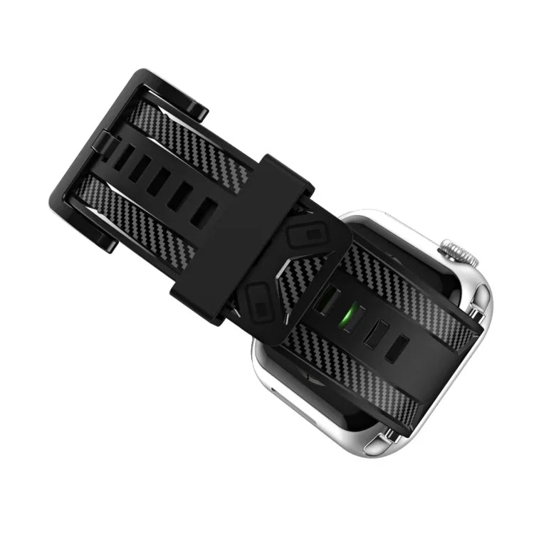 Pulseira de Substituição com Textura de Fibra de Carbono Para Apple Watch Series, 7 41mm / 6&SE&5&4 40mm / 3&2&1 38mm, 7 45mm / 6&SE&5&4 44mm / 3&2&1 42mm