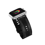 Pulseira de Substituição com Textura de Fibra de Carbono Para Apple Watch Series, 7 41mm / 6&SE&5&4 40mm / 3&2&1 38mm, 7 45mm / 6&SE&5&4 44mm / 3&2&1 42mm