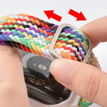 Pulseira de Substituição Integrada com Trança e Fivela em Moldura TPU Para Apple Watch Series, 6 & SE & 5 & 4 40mm / 3 & 2 & 1 38mm, 6 & SE & 5 & 4 44mm / 3 & 2 & 1 42mm