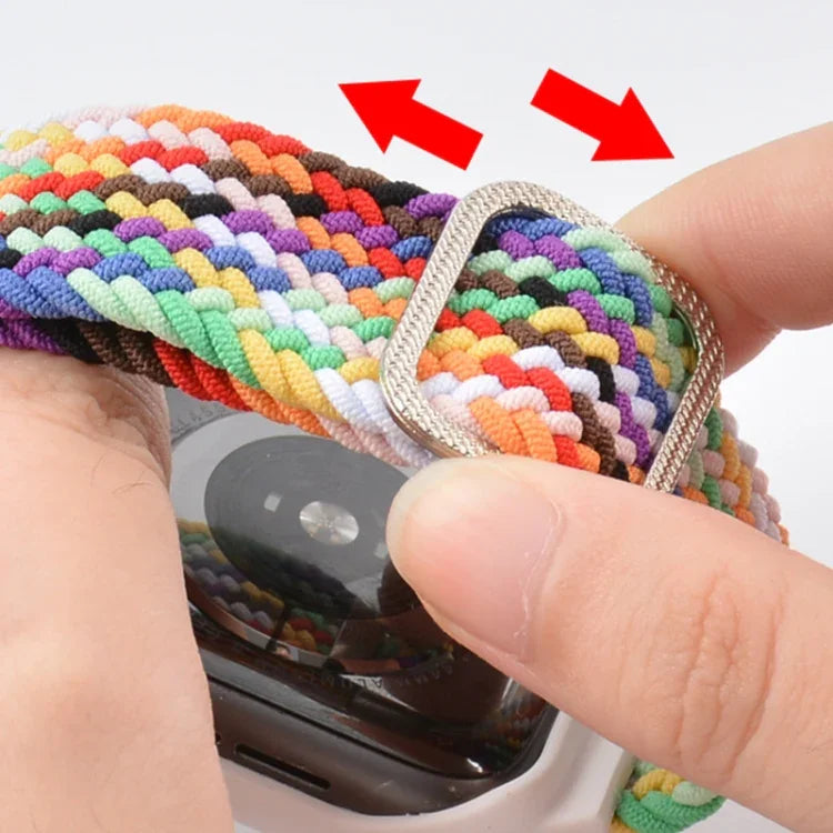 Pulseira de Substituição Integrada com Trança e Fivela em Moldura TPU Para Apple Watch Series, 6 & SE & 5 & 4 40mm / 3 & 2 & 1 38mm, 6 & SE & 5 & 4 44mm / 3 & 2 & 1 42mm