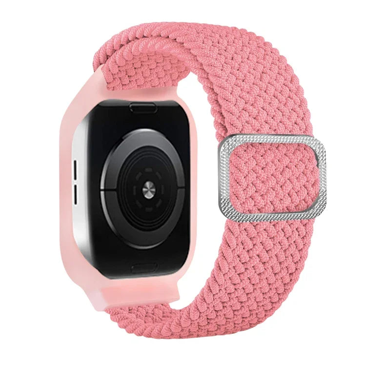 Pulseira de Substituição Integrada com Trança e Fivela em Moldura TPU Para Apple Watch Series, 6 & SE & 5 & 4 40mm / 3 & 2 & 1 38mm, 6 & SE & 5 & 4 44mm / 3 & 2 & 1 42mm