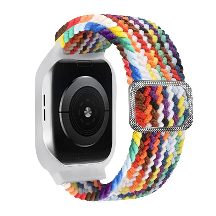 Pulseira de Substituição Integrada com Trança e Fivela em Moldura TPU Para Apple Watch Series, 6 & SE & 5 & 4 40mm / 3 & 2 & 1 38mm, 6 & SE & 5 & 4 44mm / 3 & 2 & 1 42mm