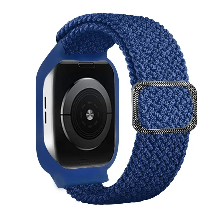 Pulseira de Substituição Integrada com Trança e Fivela em Moldura TPU Para Apple Watch Series, 6 & SE & 5 & 4 40mm / 3 & 2 & 1 38mm, 6 & SE & 5 & 4 44mm / 3 & 2 & 1 42mm