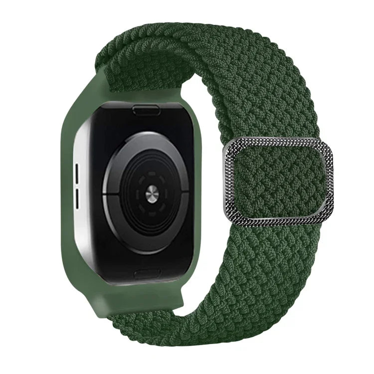 Pulseira de Substituição Integrada com Trança e Fivela em Moldura TPU Para Apple Watch Series, 6 & SE & 5 & 4 40mm / 3 & 2 & 1 38mm, 6 & SE & 5 & 4 44mm / 3 & 2 & 1 42mm