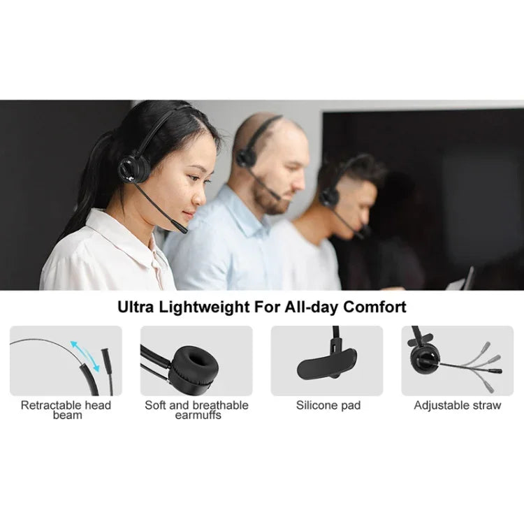 Anivia A8 Auscultadores Telefónicos Bluetooth com Microfone com Cancelamento de Ruído