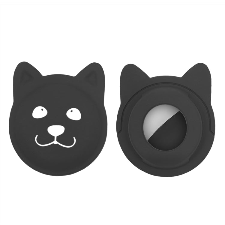 Cute Cartoon Pet Collar Anti-lost Tracker Silicone Case For AirTag 2nd Gen / AirTag 1st Gen, Serious Face, Naughty Smiley, Hanhan Smile, Naughty Smile