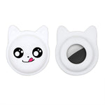 Cute Cartoon Pet Collar Anti-lost Tracker Silicone Case For AirTag 2nd Gen / AirTag 1st Gen, Serious Face, Naughty Smiley, Hanhan Smile, Naughty Smile