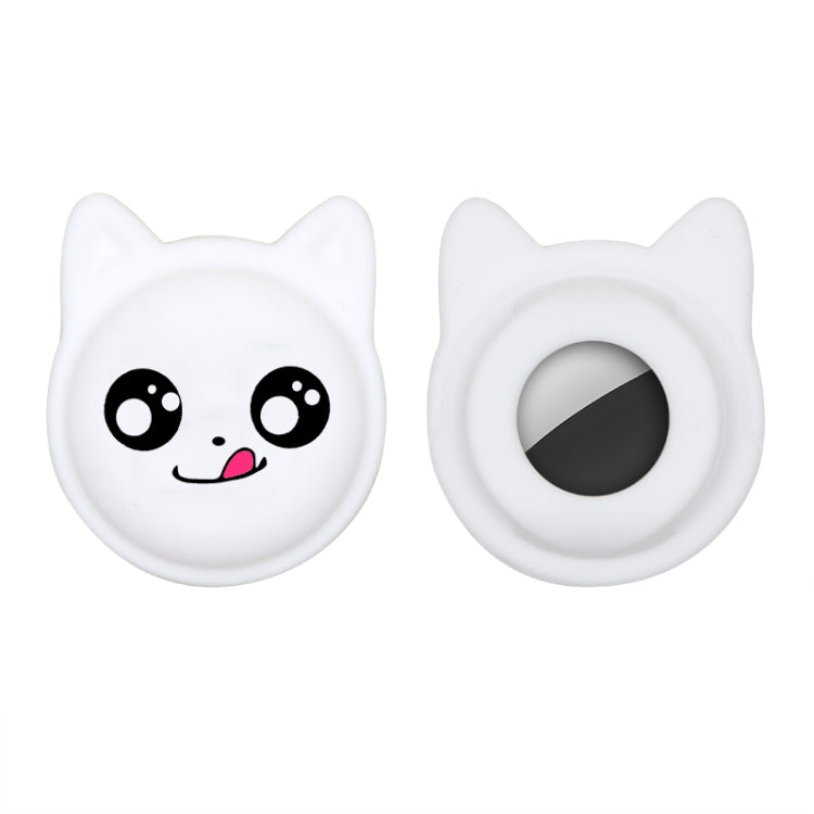 Cute Cartoon Pet Collar Anti-lost Tracker Silicone Case For AirTag 2nd Gen / AirTag 1st Gen, Serious Face, Naughty Smiley, Hanhan Smile, Naughty Smile