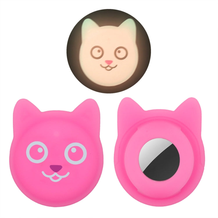 Cute Cartoon Pet Collar Anti-lost Tracker Silicone Case For AirTag 2nd Gen / AirTag 1st Gen, Serious Face, Naughty Smiley, Hanhan Smile, Naughty Smile