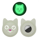 Cute Cartoon Pet Collar Anti-lost Tracker Silicone Case For AirTag 2nd Gen / AirTag 1st Gen, Serious Face, Naughty Smiley, Hanhan Smile, Naughty Smile