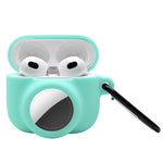 Capa Protetora de Silicone Resistente e Amortecedora 2 em 1 com Cobertura Total para AirPods 3 / AirTag 2ª Geração / AirTag 1ª Geração, Para AirPods 3 / AirTag