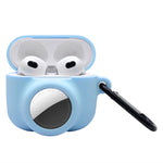 Capa Protetora de Silicone Resistente e Amortecedora 2 em 1 com Cobertura Total para AirPods 3 / AirTag 2ª Geração / AirTag 1ª Geração, Para AirPods 3 / AirTag