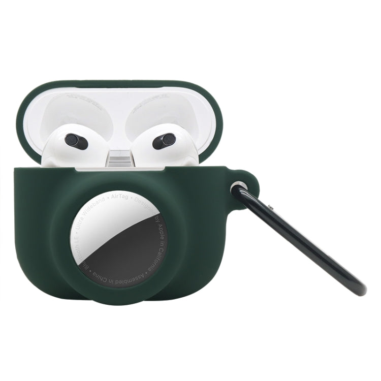 Capa Protetora de Silicone Resistente e Amortecedora 2 em 1 com Cobertura Total para AirPods 3 / AirTag 2ª Geração / AirTag 1ª Geração, Para AirPods 3 / AirTag