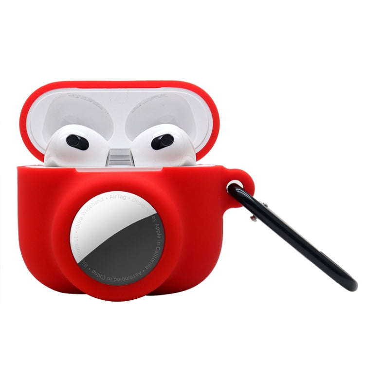 Capa Protetora de Silicone Resistente e Amortecedora 2 em 1 com Cobertura Total para AirPods 3 / AirTag 2ª Geração / AirTag 1ª Geração, Para AirPods 3 / AirTag