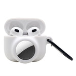 Capa Protetora de Silicone Resistente e Amortecedora 2 em 1 com Cobertura Total para AirPods 3 / AirTag 2ª Geração / AirTag 1ª Geração, Para AirPods 3 / AirTag