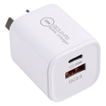 20WACB Carregador Rápido 20W QC3.0 + PD, Ficha AU, Ficha UE, Ficha EUA