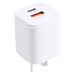 20WACB Carregador Rápido 20W QC3.0 + PD, Ficha AU, Ficha UE, Ficha EUA