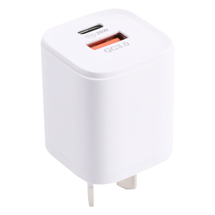 20WACB Carregador Rápido 20W QC3.0 + PD, Ficha AU, Ficha UE, Ficha EUA