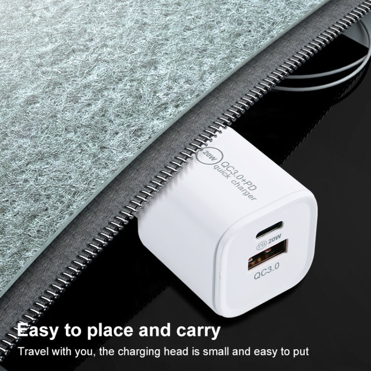 20WACB Carregador Rápido 20W QC3.0 + PD, Ficha AU, Ficha UE, Ficha EUA