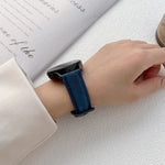Crazy Horse Texture Frosted Leather Strap Watchband, 20mm, 22mm