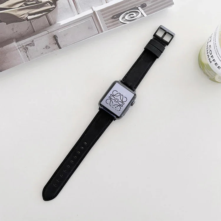 Correia de Relógio Substituta com Textura Crazy Horse Mate para Apple Watch Series, 7 45mm / 6&SE&5&4 44mm / 3&2&1 42mm, 7 41mm / 6&SE&5&4 40mm / 3&2&1 38mm