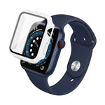 Capa Protetora Antichoque IMAK em PC com Filme de Vidro Temperado, Para Apple Watch Series 6 & SE & 5 & 4 44mm, Para Apple Watch Series 3 & 2 & 1 42mm, Para Apple Watch Series 6 & SE & 5 & 4 40mm, Para Apple Watch Series 3 & 2 & 1 38mm