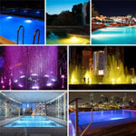 Lâmpada de Parede para Piscina em Plástico ABS, Luz Subaquática, 6W, 9W, 12W, 18W, 24W, 12x3W, 18x3W