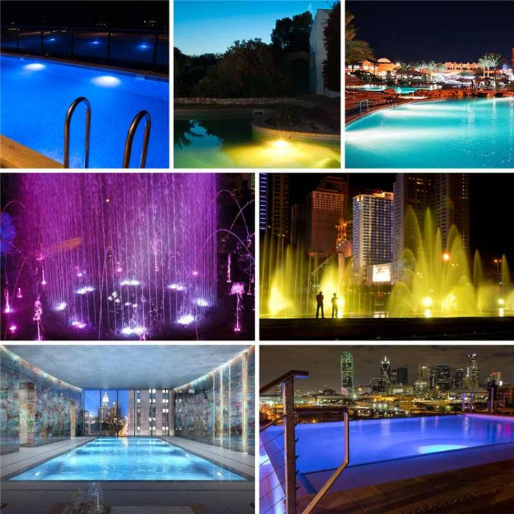Lâmpada de Parede para Piscina em Plástico ABS, Luz Subaquática, 6W, 9W, 12W, 18W, 24W, 12x3W, 18x3W