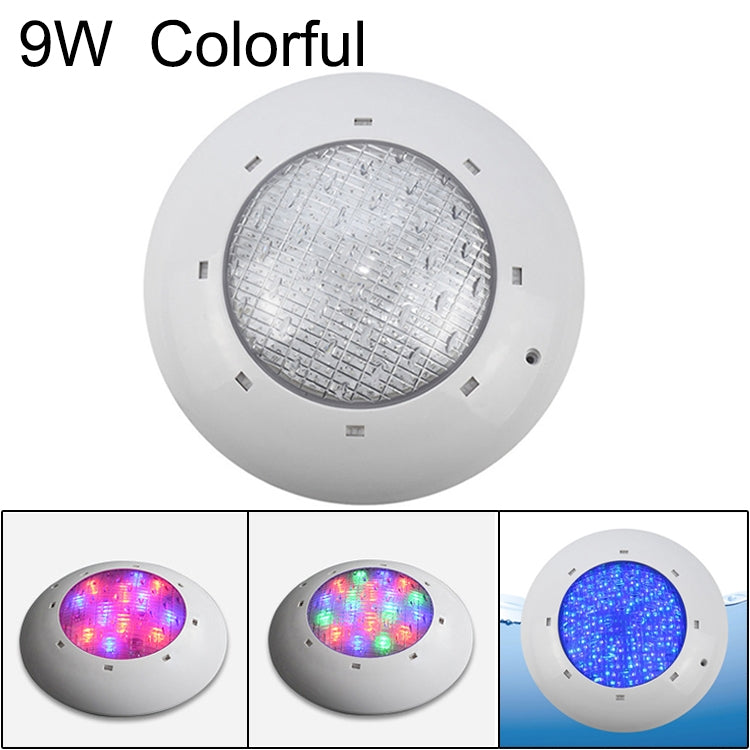 Lâmpada de Parede para Piscina em Plástico ABS, Luz Subaquática, 6W, 9W, 12W, 18W, 24W, 12x3W, 18x3W