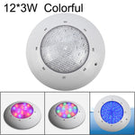 Lâmpada de Parede para Piscina em Plástico ABS, Luz Subaquática, 6W, 9W, 12W, 18W, 24W, 12x3W, 18x3W