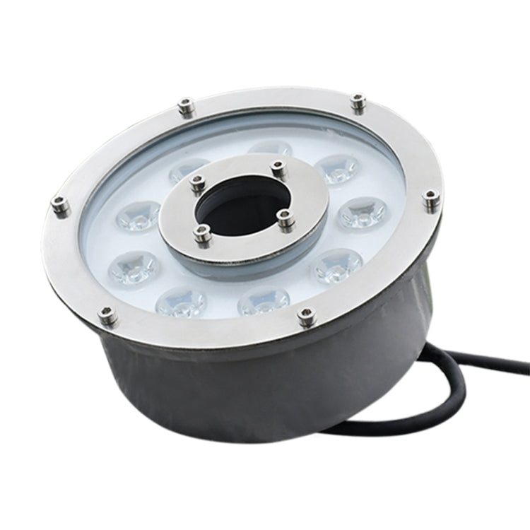 Luz de Fonte Subaquática LED em Anel de Liga de Alumínio para Paisagismo, 6W, 9W, 12W, 18W, 24W