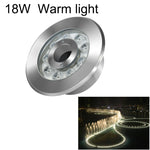 Luz de Fonte Subaquática LED em Anel de Aço Inoxidável para Paisagismo, 6W, 9W, 12W, 18W, 24W