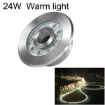 Luz de Fonte Subaquática LED em Anel de Aço Inoxidável para Paisagismo, 6W, 9W, 12W, 18W, 24W