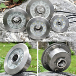 Luz de Fonte Subaquática LED em Anel Colorido de Aço Inoxidável para Paisagismo, 9W, 12W, 24W
