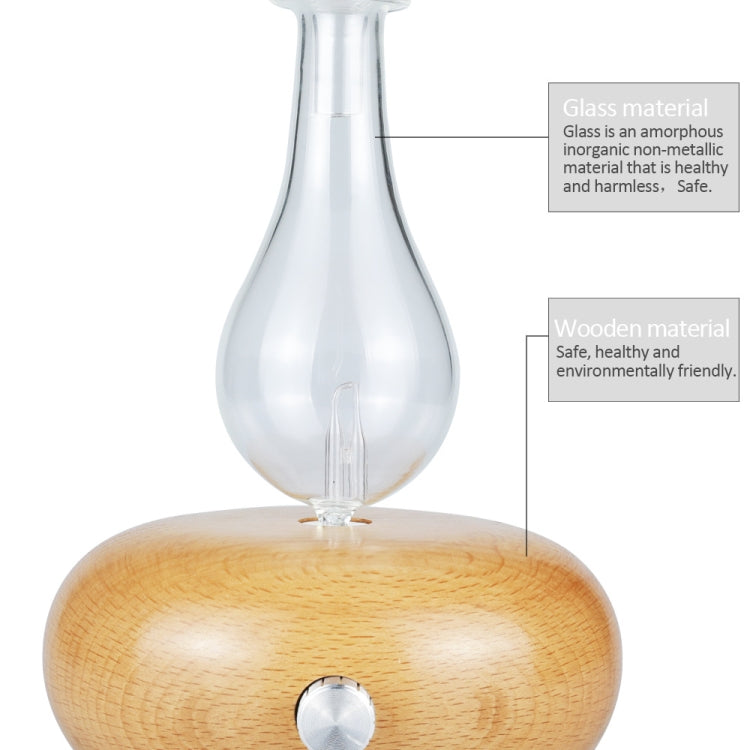Difusor de Óleo Essencial de Madeira, Máquina de Aromaterapia, Plugue EU, Plugue UK