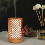 Humidificador Ultrassónico de 200ml com Padrão de Floresta Recortado em Madeira para Óleo Essencial, USB, Plugue AU, Plugue UK, Plugue US