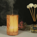 Humidificador Ultrassónico de 200ml com Padrão de Floresta Recortado em Madeira para Óleo Essencial, USB, Plugue AU, Plugue UK, Plugue US
