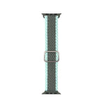 Adjustable Striped Woven Nylon Strap Watchband For Apple Watch Series, 7 41mm / 6&SE&5&4 40mm / 3&2&1 38mm, 7 45mm / 6&SE&5&4 44mm / 3&2&1 42mm