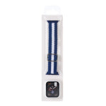Adjustable Striped Woven Nylon Watchband + Watch Case Set For Apple Watch Series, 7 41mm/6&SE&5&4 40mm/3&2&1 38mm, 7 45mm/6&SE&5&4 44mm/3&2&1 42mm