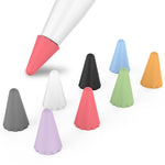 Conjunto de 8 Peças de Tampas Universais de Silicone para Ponta de Apple Pencil 1 / 2, Cores Misturadas, Mulheres, Homens