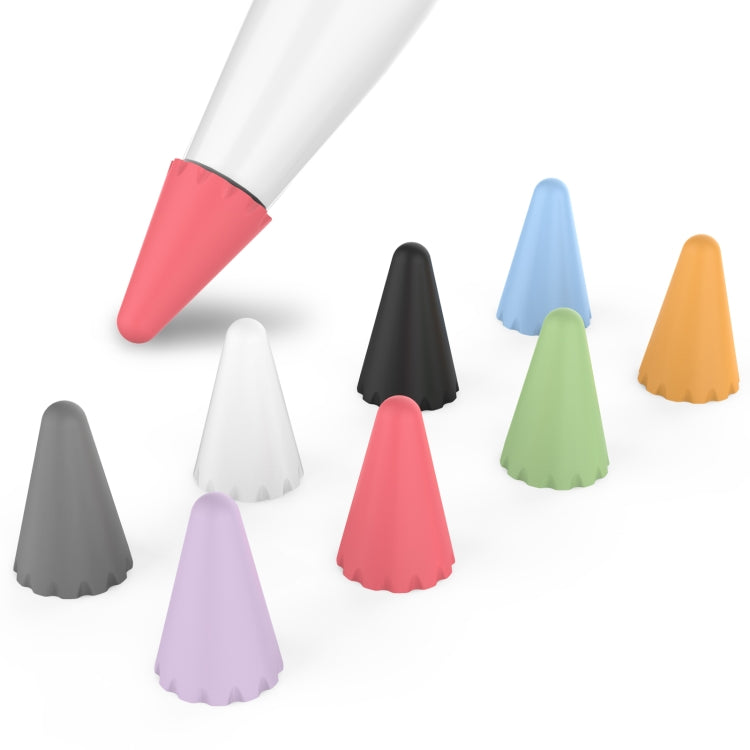 Conjunto de 8 Peças de Tampas Universais de Silicone para Ponta de Apple Pencil 1 / 2, Cores Misturadas, Mulheres, Homens